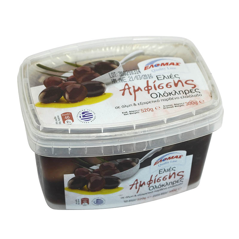 ΕΛΟΜΑΣ Ελιές Αμφίσσης ολόκληρες 520g