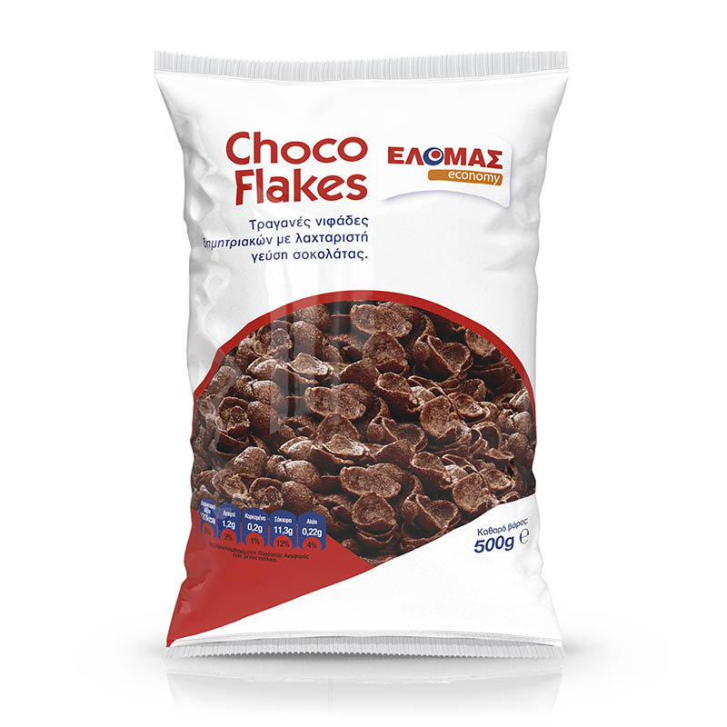 ΕΛΟΜΑΣ Economy choco flakes σακούλα 500g