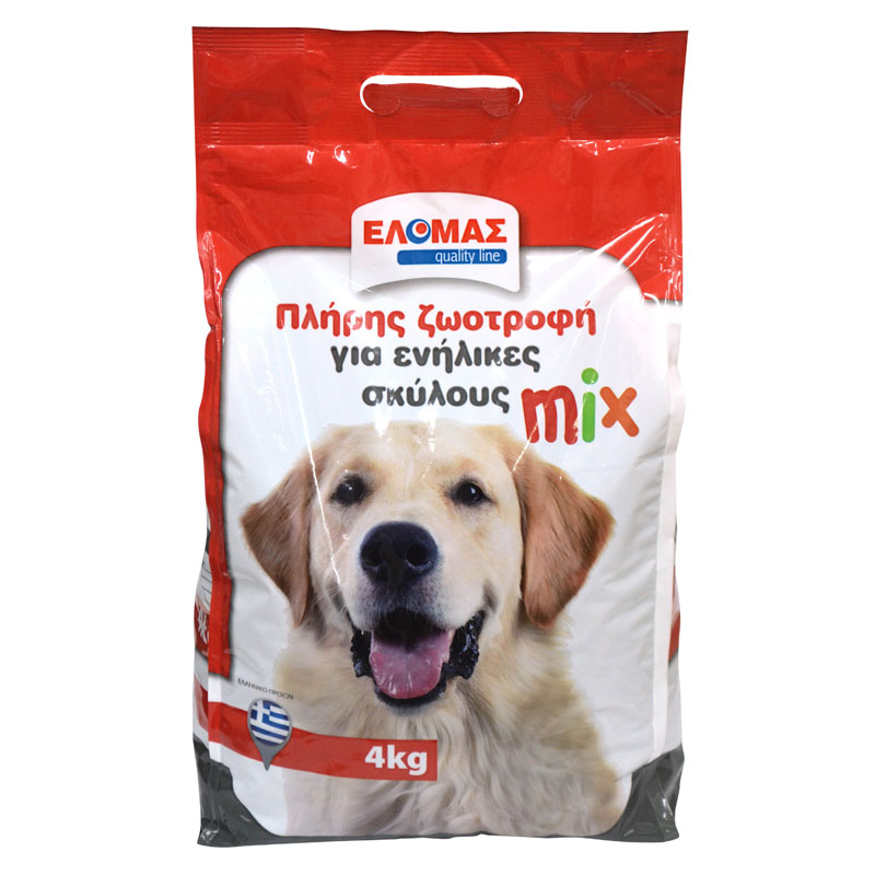 ΕΛΟΜΑΣ Ξηρά τροφή σκύλου mix 4kg