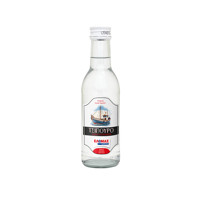 ΕΛΟΜΑΣ Τσίπουρο (χωρίς γλυκάνισο) 200ml